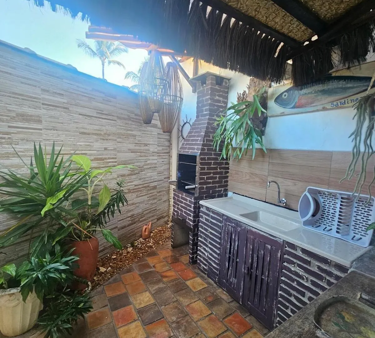 別荘 Belissima Casa 2 Suites Beira Mar Em Condominio Com Piscina, Pe Na Areia ポルトセグロ ブラジル